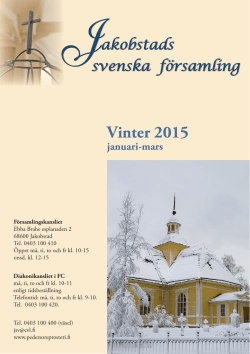 vinter 2015 - Församlingarna i Pedersöre prosteri