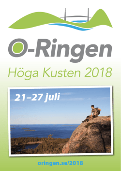 Informations folder O-Ringen Höga Kusten 2018