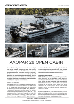 AXOPAR 28 OPEN CABIN