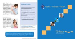 Qualis – kvalitet i skolan