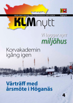KLMnytt - Caravan Club of Sweden