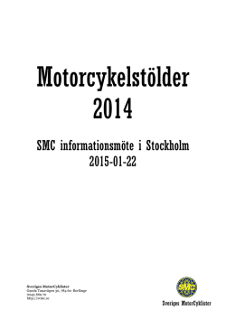 Kompendium om MC-stölder - Sveriges MotorCyklister