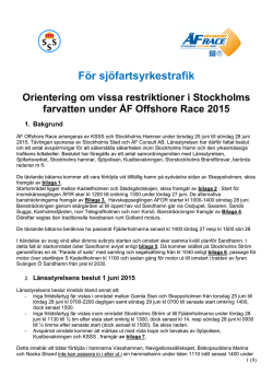 Info till yrkestrafik ÅF 2015 v 2015-06-22 LT
