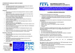 FEPA - Säkerhetsrekommendationer