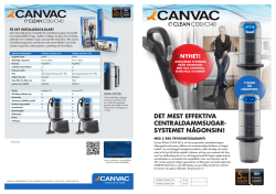 Canvac Q Clean Produktblad