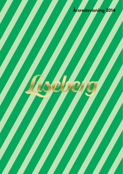 Liseberg AB - Årsredovisning 2014