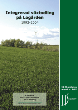 Integrerad växtodling på Logården