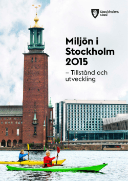 Miljön i Stockholm 2015 - Tillstånd och utveckling