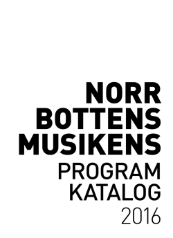 Programkatalogen 2016 - Norrbottens läns landsting