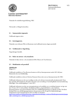 protokoll 2015-02-03 - Medicinska fakulteten