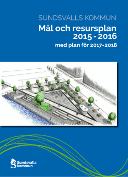 Mål och resursplan 2015 - 2016