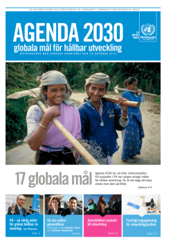 globala mål för hållbar utveckling - Svenska FN
