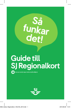 Guide SJ Regionalkort