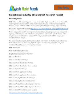 Global musk - Global Industry analysis,Growth and Forecast,- Acute Market Reports