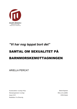Vi har nog tappat bort det&rdquo; SAMTAL OM