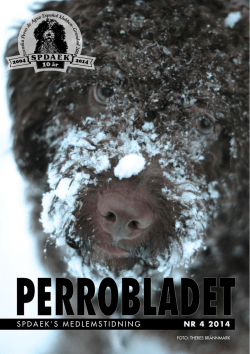 SPDAEK`S MEDLEMSTIDNING NR 4 2014