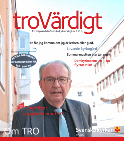Om TRO - Svenska kyrkan Växjö