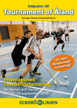 Tournament of Åland - Ålands Innebandyförbund