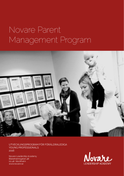 Novare Parent Management Program