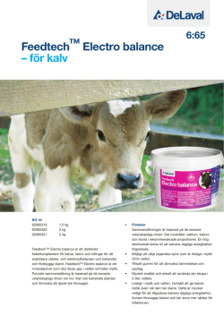 Feedtech™ Electro balance – för kalv