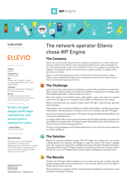 The network operator Ellevio chose WP Engine