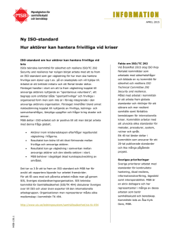 ISO 22319, pdf, nytt fönster - Myndigheten för samhällsskydd och
