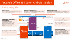 Använda Office 365 på en Android-telefon