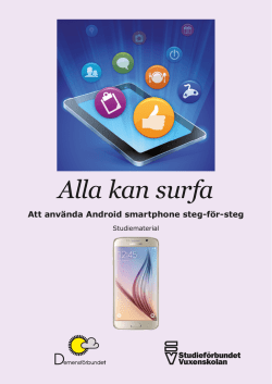 Android smartphone - Studieförbundet Vuxenskolan
