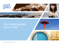 Swedegas presentation (pdf 500 KB)
