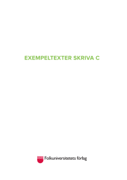 EXEMPELTEXTER SKRIVA C