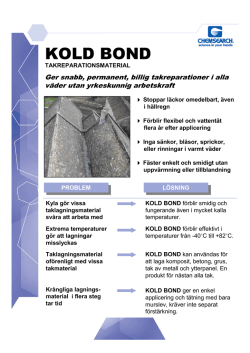 NC E Kold Bond TS - SWE