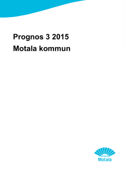 Sammanställd prognos 3 2015
