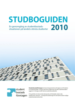2010 - Studentbostadsföretagen