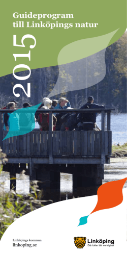 Guideprogram till Linköpings natur 2015