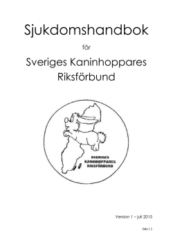 Sjukdomshandbok - Sveriges Kaninhoppares Riksförbund