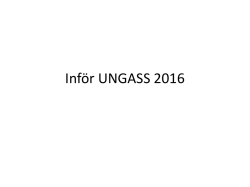 Infor UNGASS 2016, Linda Nilsson WFAD