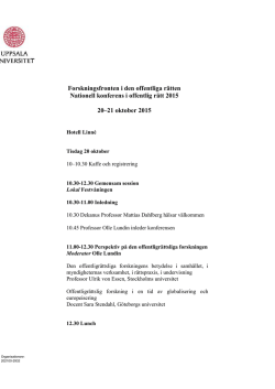 Program - Uppsala universitet