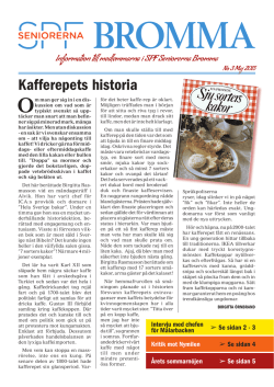 Kafferepets historia