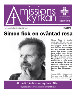 Läs Tidningen Missionskyrkan | NR 4 2015