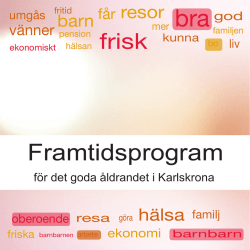 Framtidsprogram - Karlskrona kommun