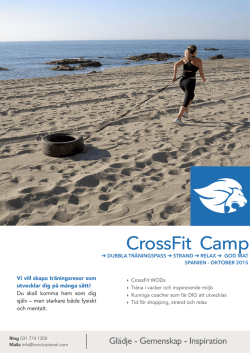 Crossfit Spain - CrossFit Göta