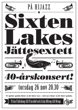 40-årskonsert! - sixtenlake.se