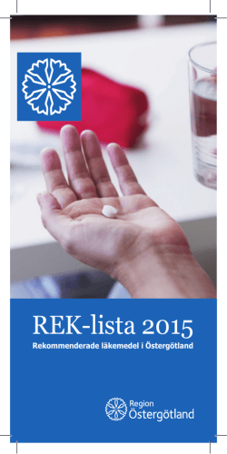 REK-lista 2015 - Region Östergötland
