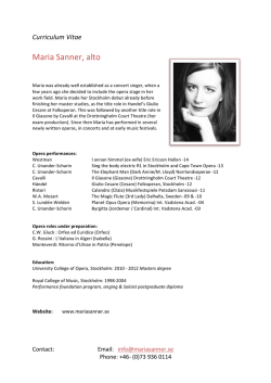 Maria Sanner, alto