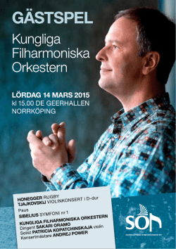 Program - Norrköpings Symfoniorkester