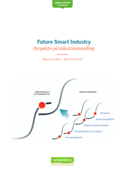 Future Smart Industry - Perspektiv på industriomvandling