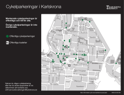 Cykelparkeringar i Karlskrona