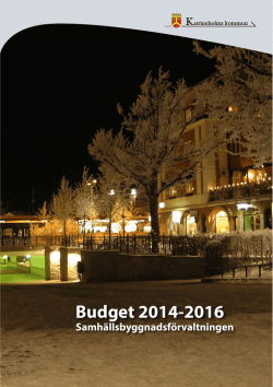 Budget 2014-2016