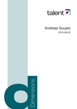 Andreas Suupio Dimensions Full Report