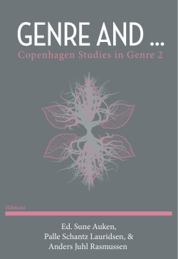 Copenhagen Studies in Genre 2